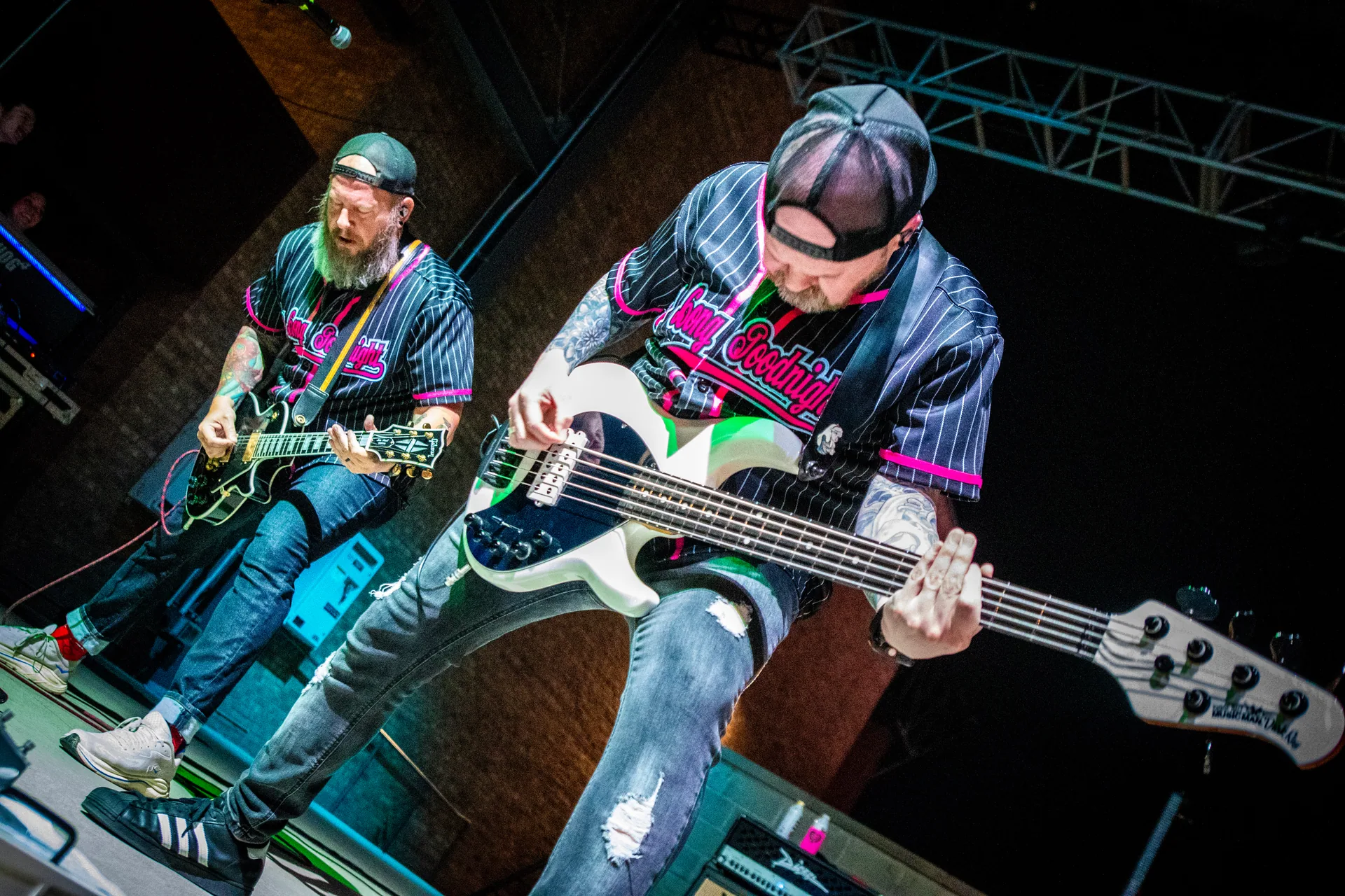 So Long Goodnight’s bassist and guitarist playing together